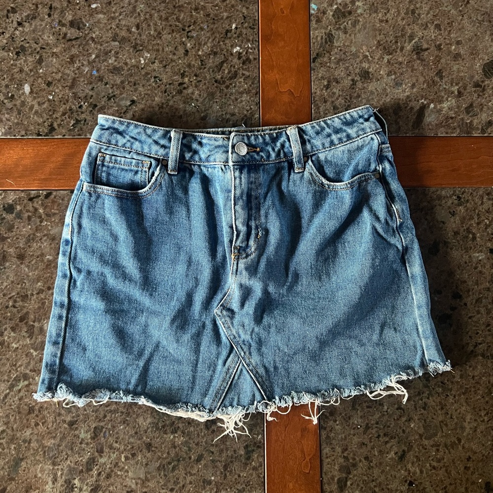 Denim mini skirt